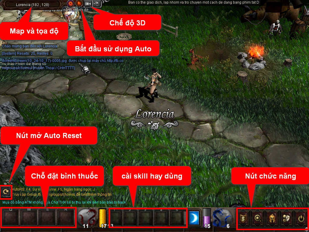 Chức năng chính của Game MU Huyền Bí
